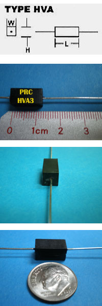 HVA3 .5W Ultra Precision Wire Wound Rectangular Body Axial Lead Resistor