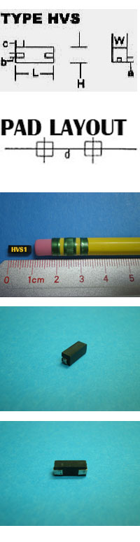 HVS1 .2W Ultra Precision Wire Wound 2-Tab Resistor Surface Mounted Design (SMD)