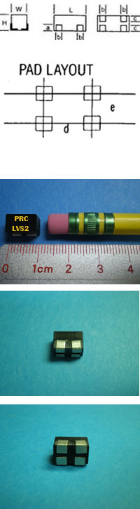 LVS2 2W @ 25&deg;C. Wire Wound Current Sensing SMD 4-tab Shunt