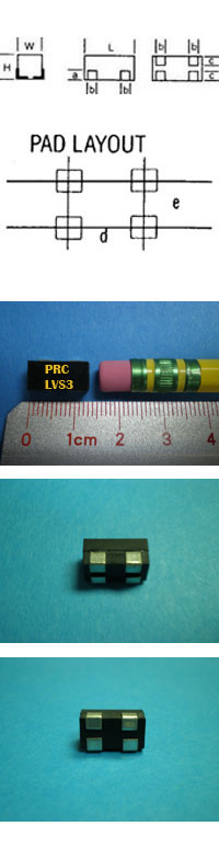 LVS3 3W @ 25&deg;C. Wire Wound Current Sensing SMD Shunt 4-tab