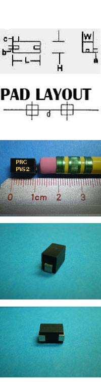 PVS2 2W Wire Wound Current Sensing Shunts 2-Tab Surface Mounted Design (SMD)